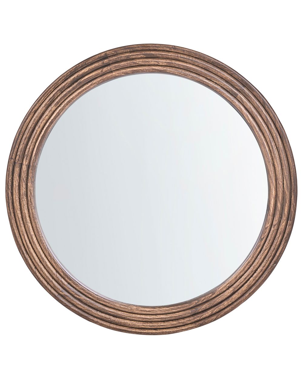Wall Mirror BANNE 80 cm 80 cm Paulownia Wood Brown