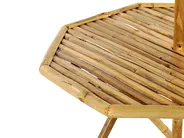 Outdoor Bistrotisch MOLISE 85 cm 85 cm Bambus Hellbraun_839873