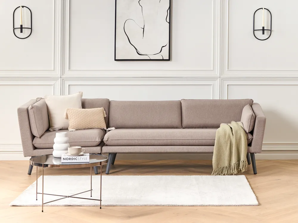 Gartensofa 3-Sitzer LORETELLO Beige linksseitig_872321