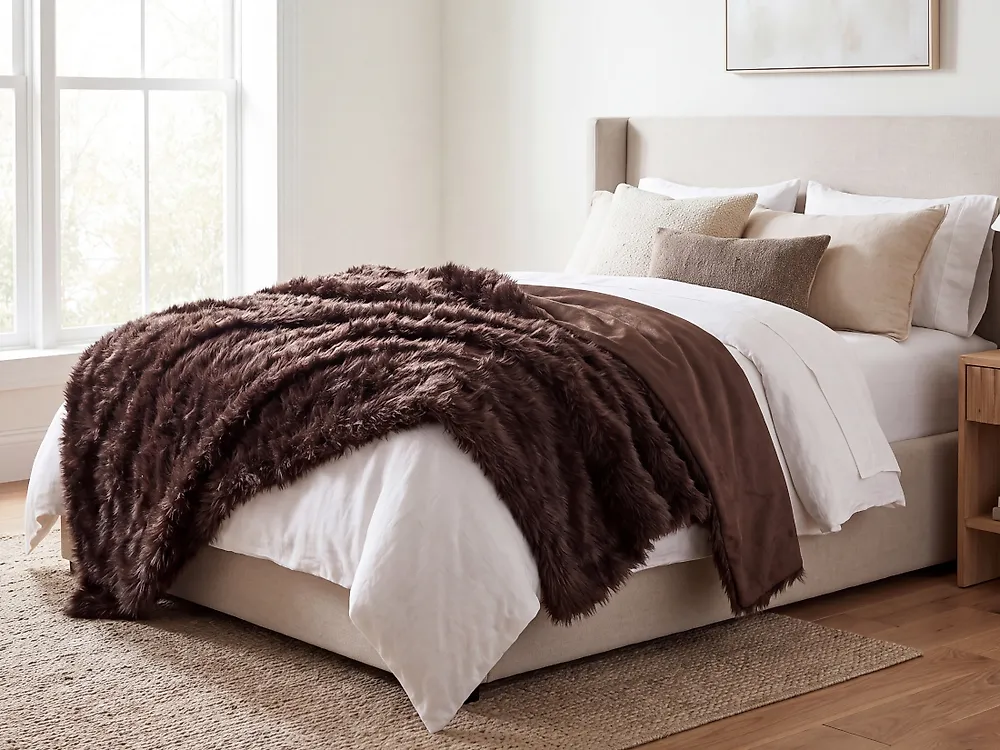 Tagesdecke DELICE 150 x 200 cm Braun