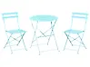 Bistro Set klappbar FIORI Metall Hellblau