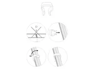 Set of 6 Outdoor Fastener Clips Black_939291