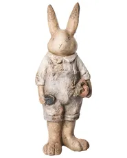 Set of 2 Garden Statues BAROLO Rabbit Multicolour_1055063