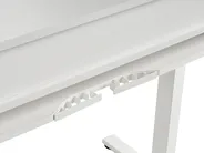 Schreibtisch elektrisch höhenverstellbar LUCAMA 120 cm 60 cm mit USB-Anschluss Weiß_1030932