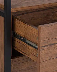 Shelving Unit TIFTON 158 cm Dark Brown_758779