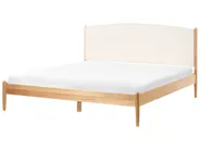 Bed Pine Wood CLAIRAC 180 x 200 cm (EU Super King) Light Brown_1020207