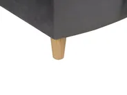 Rechtsseitige Chaiselongue MERI mit Stauraum Samtstoff Dunkelgrau_903580