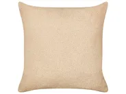 Dekokissen 2er Set LEUZEA 45 x 45 cm Bouclé Beige Ohne Muster_903284