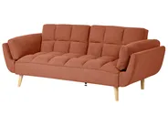 Schlafsofa 3-Sitzer ASBY Stoff Orange_1079514