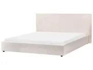 Wasserbett Bouclé LAVAUR 180 x 200 cm Cremeweiß_985841