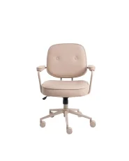 Schreibtischstuhl PARAMUS Kunstleder Beige_1154192