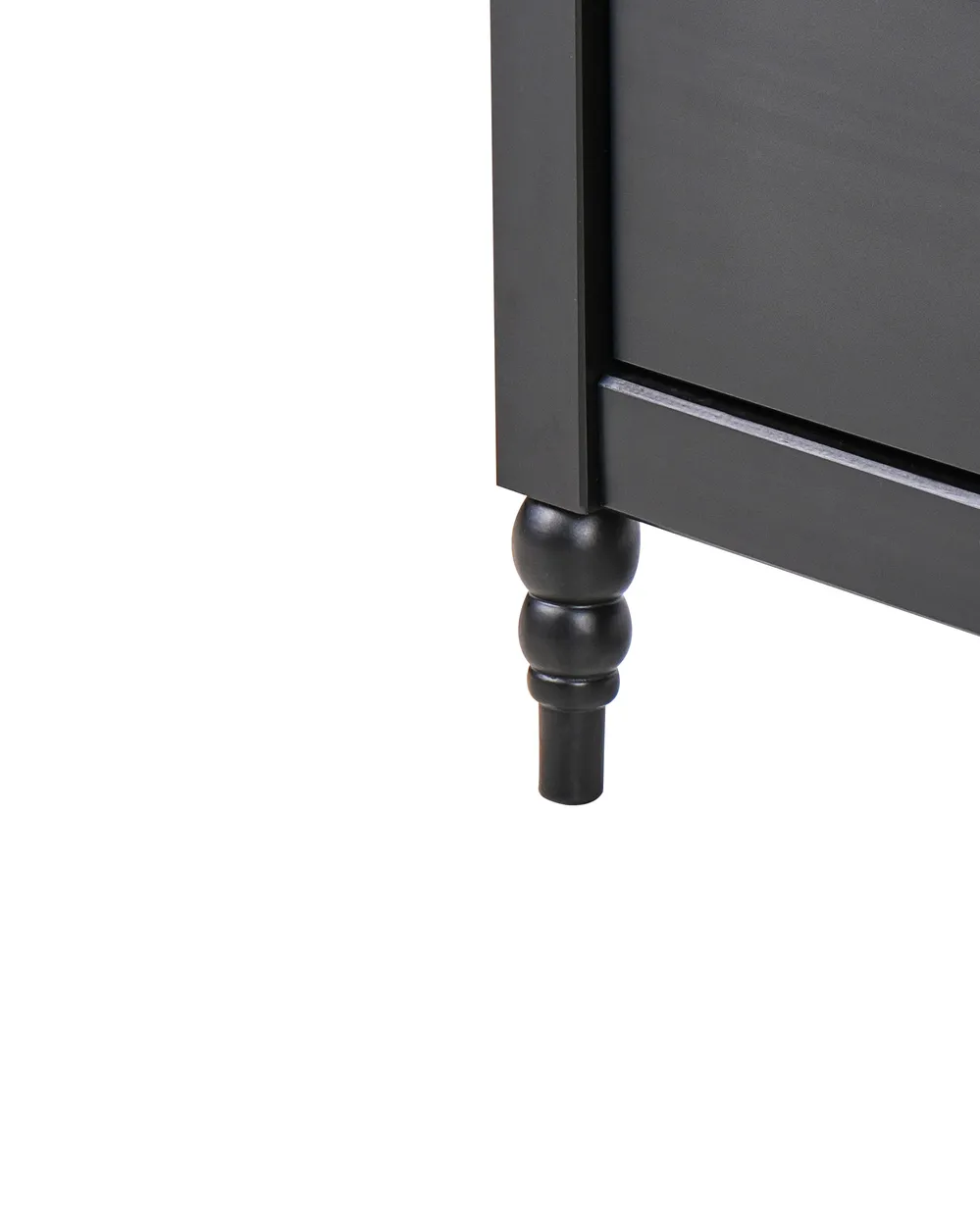2 Drawer Bedside Table SHILLINGTON Pine Wood Brown/ Black_966350