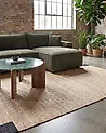 Teppich AMRAVATI Schwarz / Beige 160 x 230 cm Jute