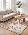 Teppich KASTAMONU Beige 140 x 200 cm Baumwolle