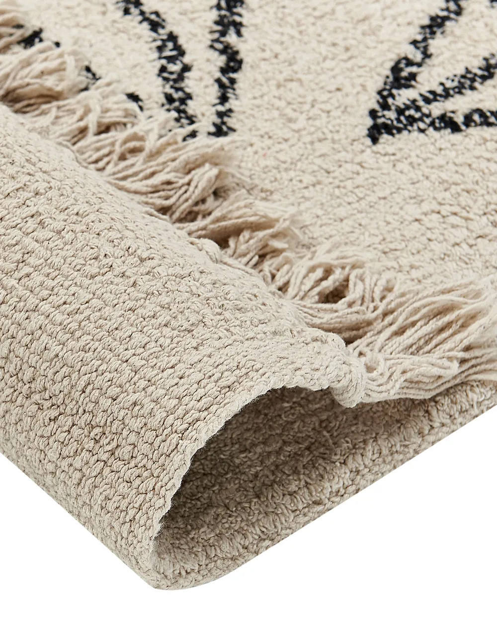 Teppich SAZLI Beige 80 x 150 cm Baumwolle_839780