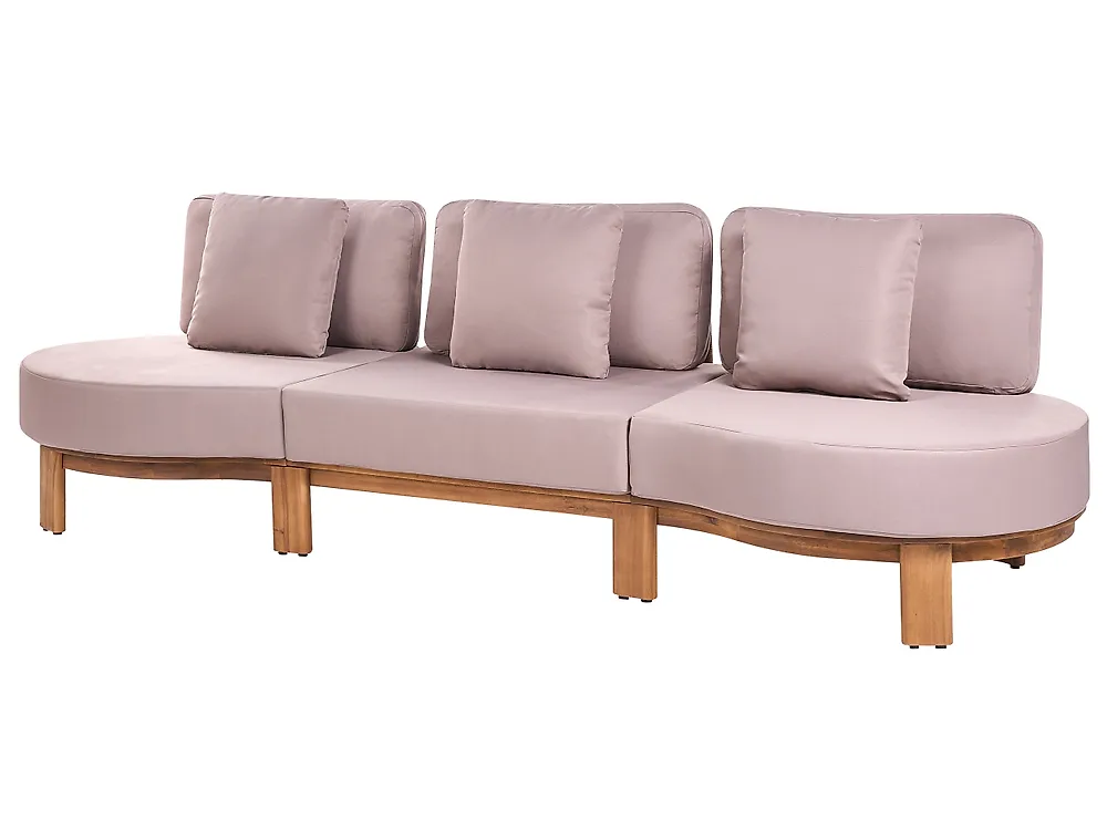 Tuinbank met tafel 5-zits ARZELLO Acaciahout Lichtbruin_1160352