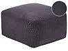 Pouf MUKKI Baumwolle Dunkelgrau