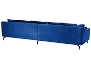Sofa 4-Sitzer AURE Samtstoff Marineblau_851572