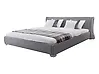 Bett mit Lattenrost Stoff PARIS 140 x 200 cm Grau