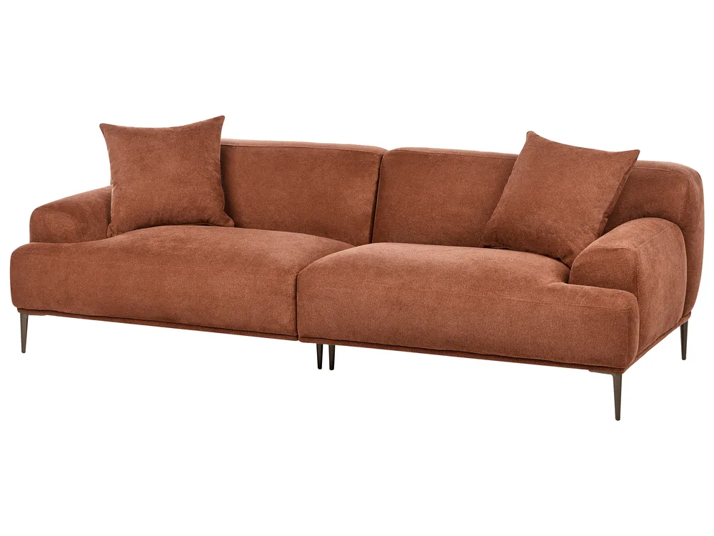Sofa 3-Sitzer MATILA Stoff Goldbraun_951845