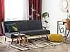 Schlafsofa 3-Sitzer FROYA Stoff Dunkelgrau