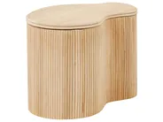 Couchtisch 2er Set SALANTI mit Stauraum Rattan Naturfarben_926356