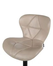 Set mit 2 Barstühlen VALETTA drehbar Kunstleder Hellbeige_894661