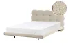 Bett mit Lattenrost Bouclé SOULISSE 120 x 200 cm Beige