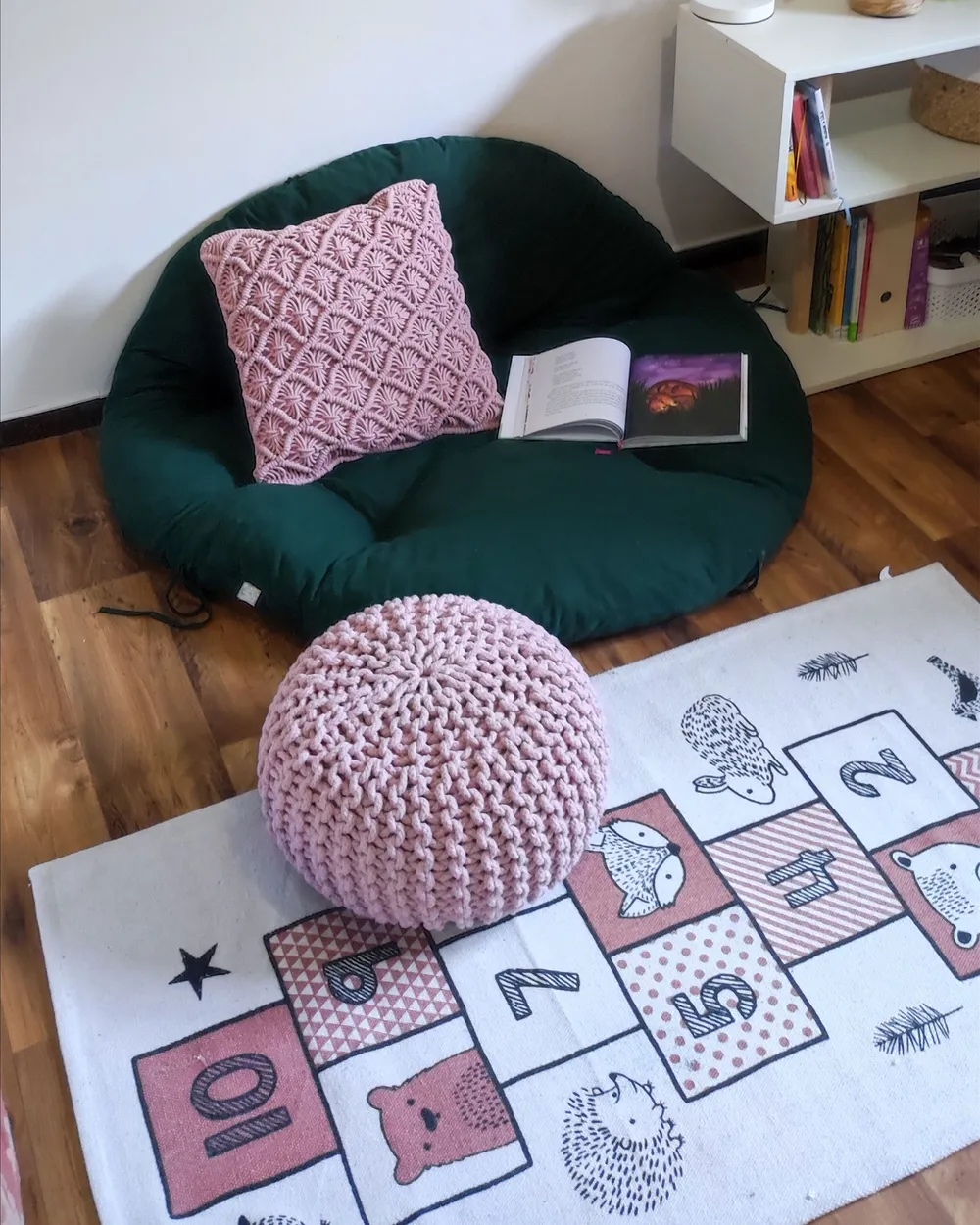 Pouf CONRAD Baumwolle Rosa_838268