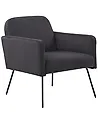Sessel NARKEN Samtstoff Grau