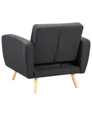 Recliner Chair FLORLI Fabric Black_704009