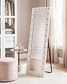 Standspiegel ANSOUIS 150 cm Kunstleder Weiß