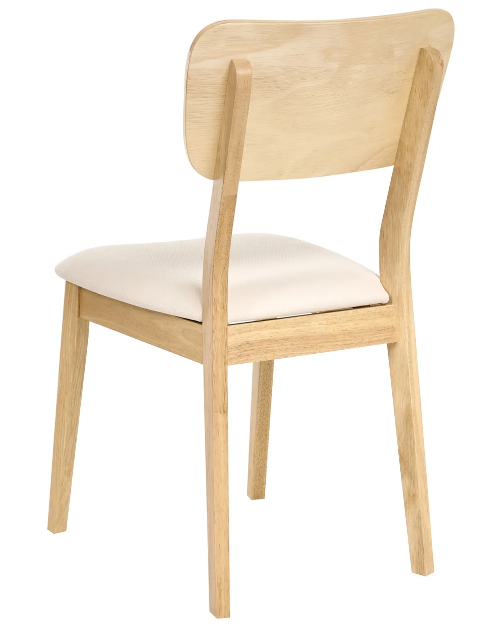 Esszimmerstuhl 2er Set MINIER Holz Hellbraun / Beige_1013702