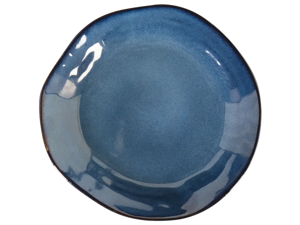 Tafelservice 16-teilig HAWTHORN Steinzeug Blau_957380
