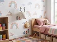 Kids Wall Decor Roe Deer SUZY Cotton 29 cm White_848285