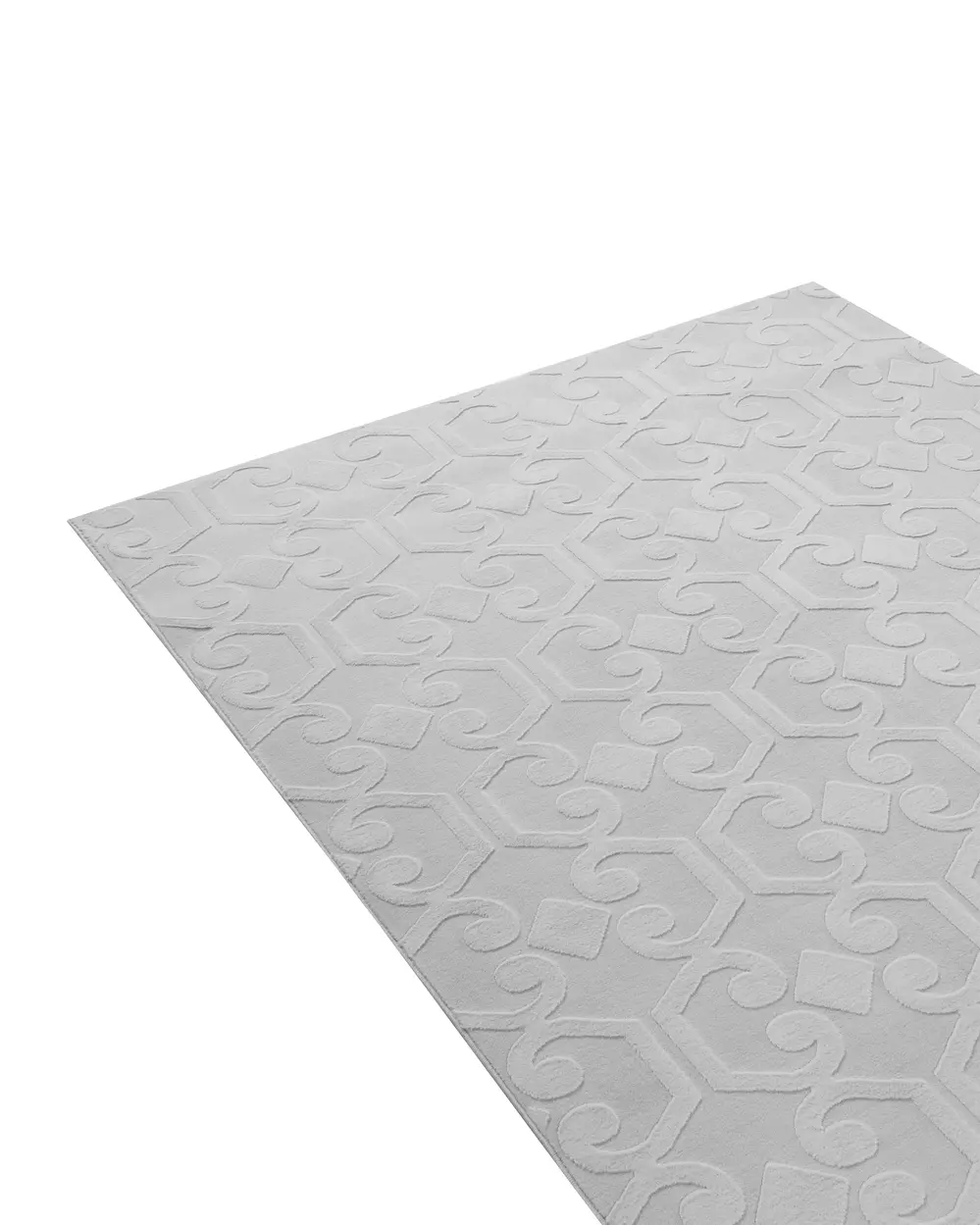 Teppich GANNETT Hellgrau 160 x 230 cm_1107677