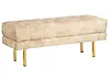 Polsterbank ROSEVILLE Samtstoff Beige