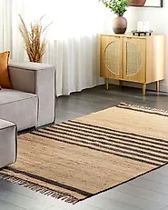 Teppich ERICEK Beige 160 x 230 cm Jute_1183585