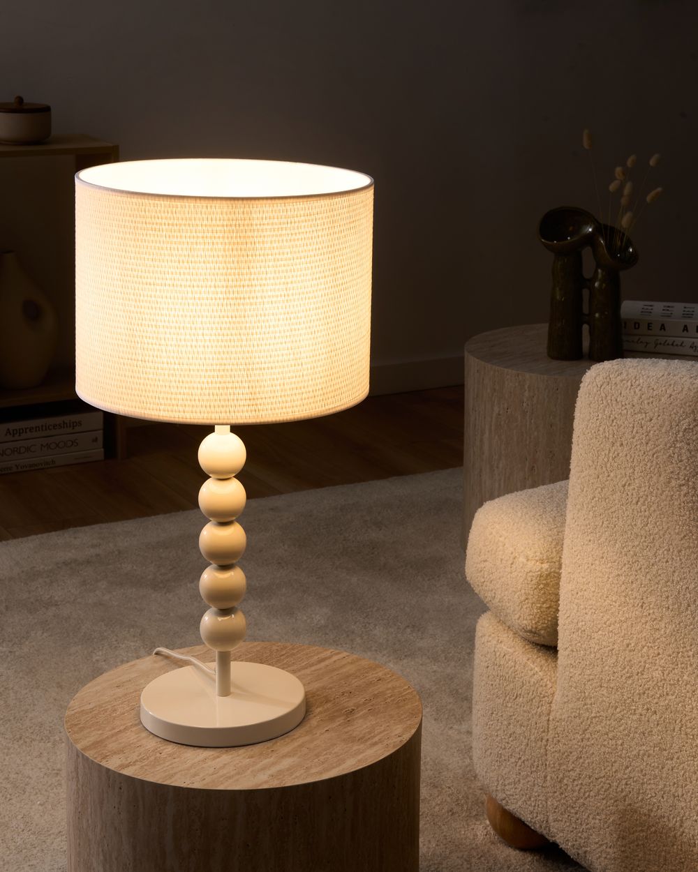 Table Lamp LOKY Metal White
