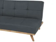 Sofa Bed 3 Seater FROYA Fabric Dark Grey_722484