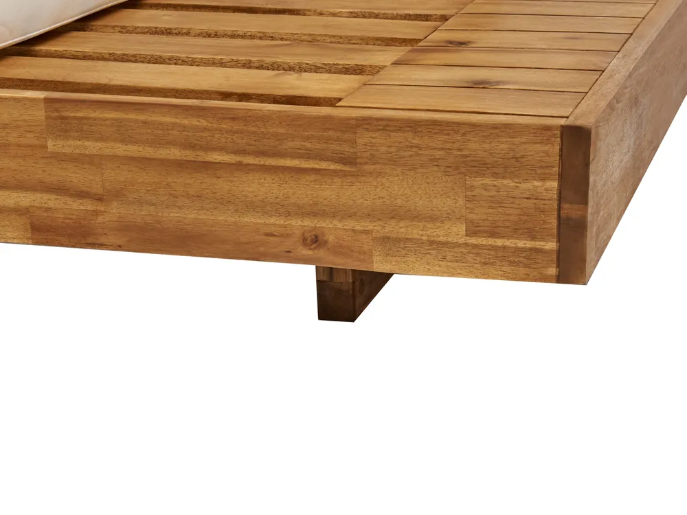 Gartensofa 3-Sitzer MARETTIMO zertifiziertes Akazienholz Cremeweiß_953714