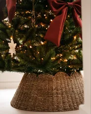 Weihnachtsbaumkragen GIVRE 67 cm Seegras Naturfarben_1035812
