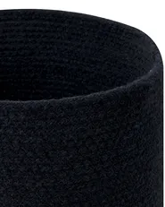 Set of 3 Baskets BASIMA Cotton Black_846451