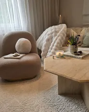 Armchair LOVIISA Boucle Beige_920229