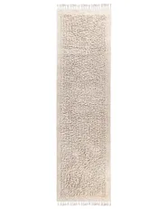 Teppich BITLIS Hellbeige 80 x 300 cm Baumwolle_1063746
