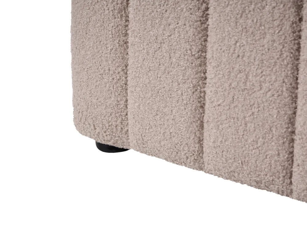 Bett mit Stauraum LUNAN Bouclé Beige 180 x 200 cm_1048473