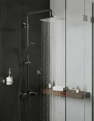 Mixer Shower Set with Rainshower CATAGENA Black_1000687