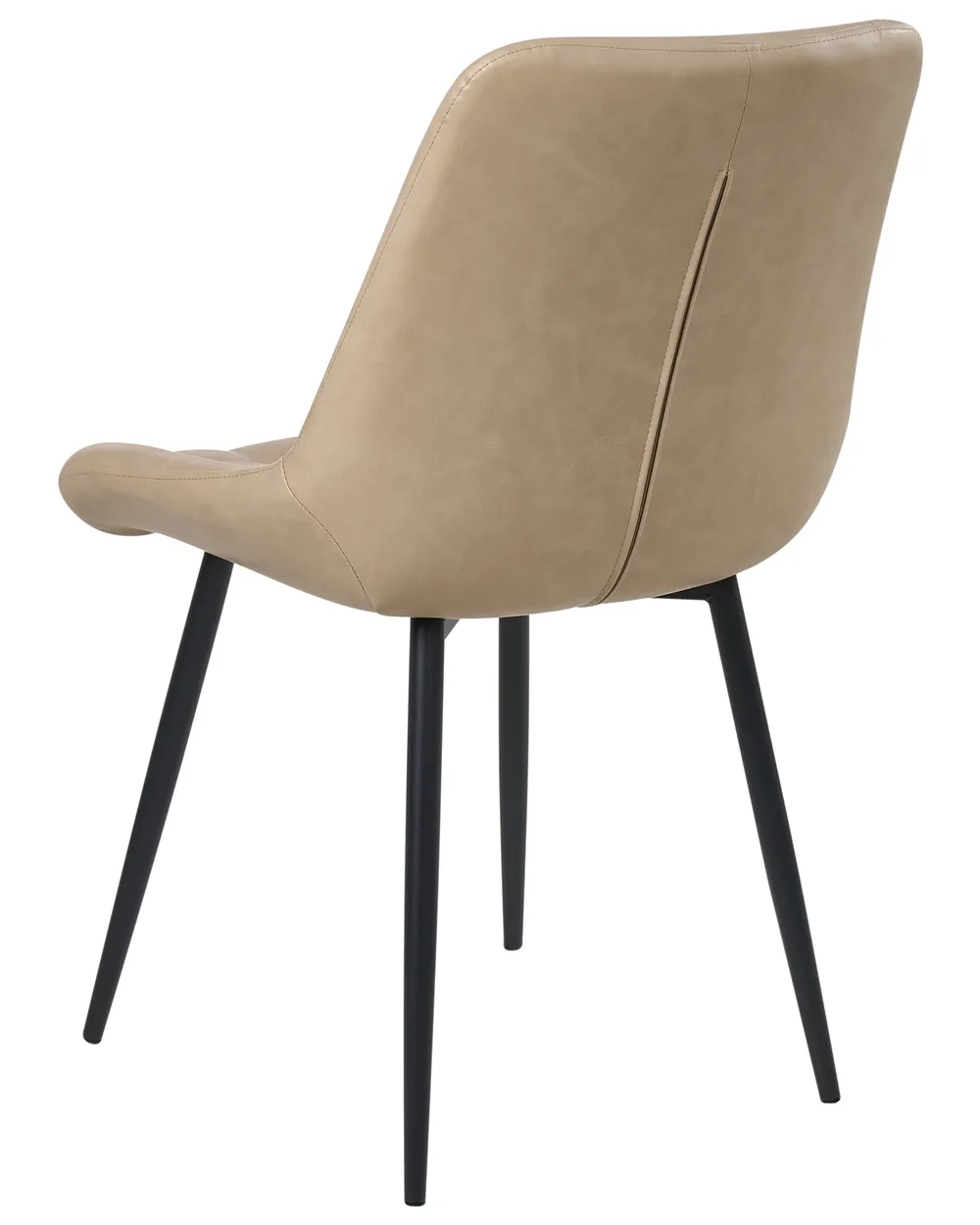 Esszimmerstuhl 2er Set MELROSE Kunstleder Beige_1042799