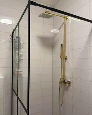 Duschsystem mit Mischbatterie und Regenbrause TAGBO Gold_952423