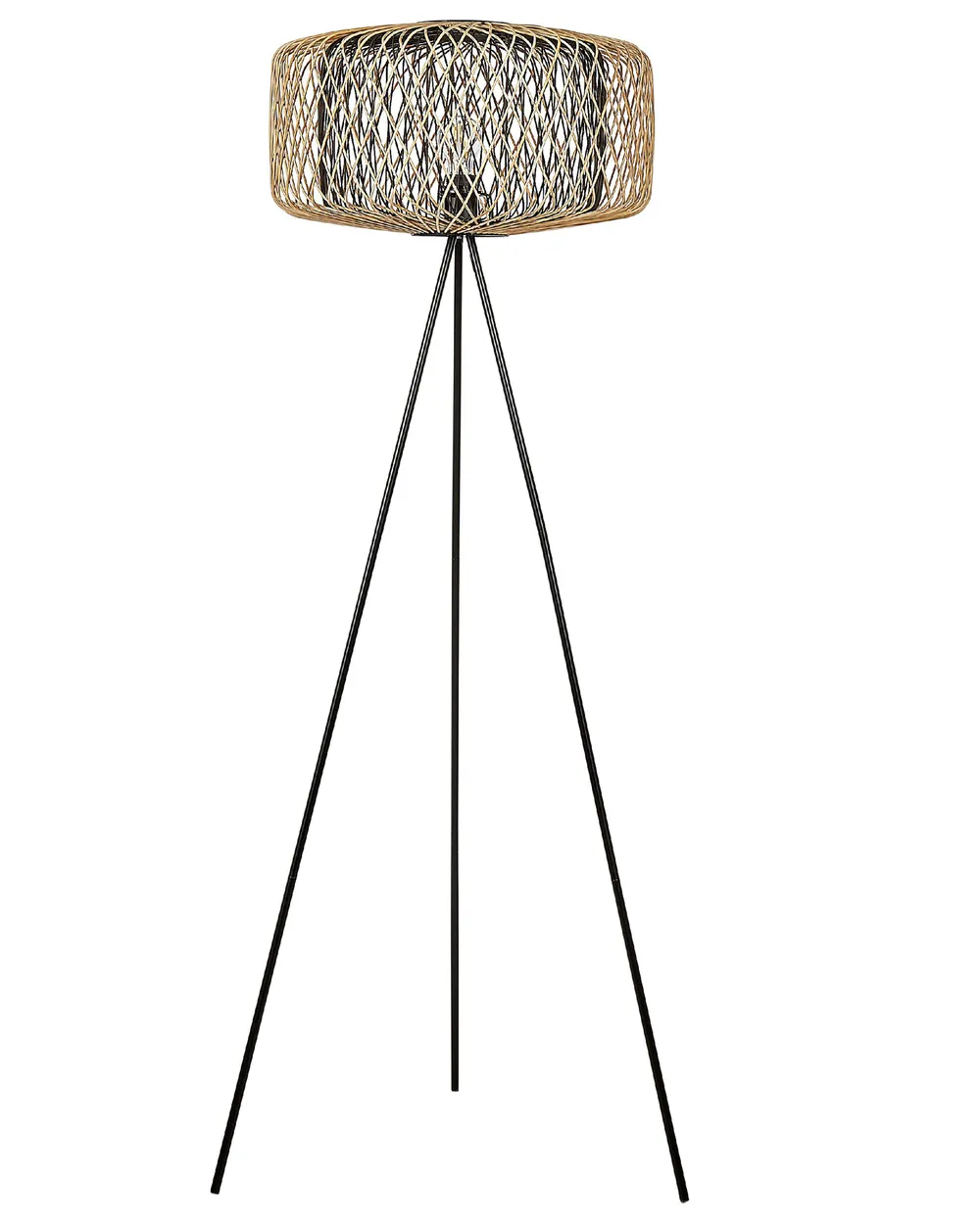 floor lamp, JAVARI, black natural DEF